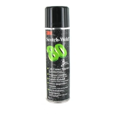 Image de 3M Colle aérosol 80 néoprène, Jaune, 500 mL