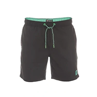 Image de riverso Short de Bain RIVDavid pour Homme Sport d&#039;été avec Cordon Serrage 100% Polyester Noir Bleu Rouge Vert S M L XL XXL 3XL 4XL 5XL Medium