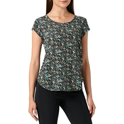 Image de ONLY ONLVIC SS Top Noos PTM T Shirt, Balsam Green/AOP : Fall Ditsy, 40 Femmes
