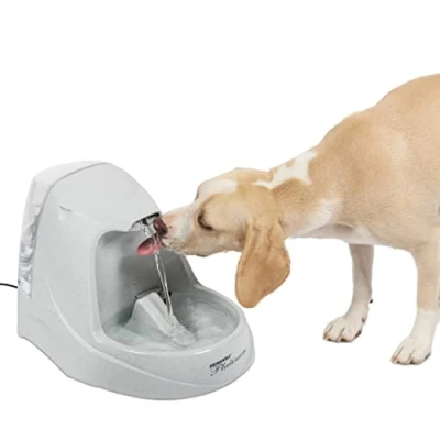 Image de PetSafe Fontaine à Eau en Cascade Drinkwell Platinum 5 L pour Chien et Chat, Distributeur Animaux, Débit réglable, Retient Les Odeurs Bactéries, Facile Nettoyer, Blanc