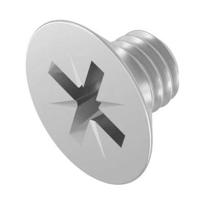 Image de SECCARO Lot de 20 vis à tête fraisée M5 x 6 mm en acier inoxydable V2A VA A2 DIN 965 Phillips PZ Filetage complet