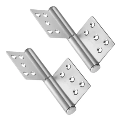 Image de Bangbobi Jeu de 2 charnières en Acier Inoxydable pour Portes Bois capacité Charge jusqu&#039;à 80 kg, Angle d&#039;ouverture 360 degrés, Convient Les portails et clôtures Jardin