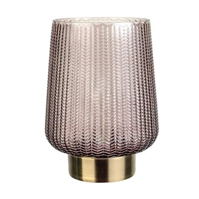 Image de Pauleen 48137 Fancy Glamour Lampe Mobile Poser minuterie 6h Pile luminaire câble Verre Gris/Métal, 0.8 W