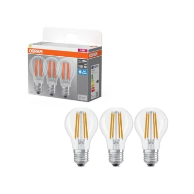 Image de OSRAM 4099854514197 LED CEE D (A G) E27 11 W blanc lumière du jour 3 pc(s)