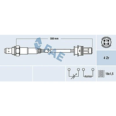 Image de FAE 77243 Sonde lambda BMW: 3 Berline, 1 5 portes, Touring, LAND ROVER: Range Rover