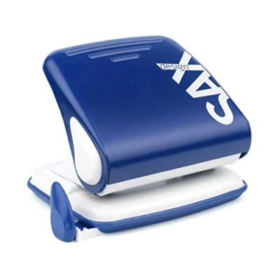 Image de Perforateur SAX 418, pour jusqu&#039;à 30 feuilles, avec barrette de butée indéformable, en matériau robuste, design moderne et stylé
