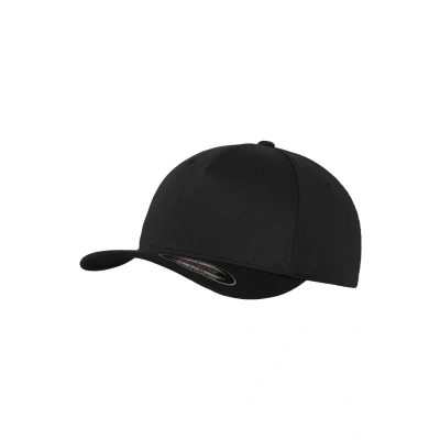 Image de Flexfit 5 Panel Casquette, Taille: S/M, Black
