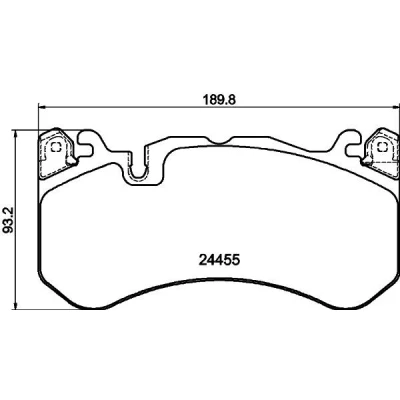 Image de HELLA 8DB 355 025 011 Jeu de plaquettes frein préparé pour indicateur d&#039;usure avec accessoires, masses d&#039;équilibrage AUDI: A6 C7 Avant