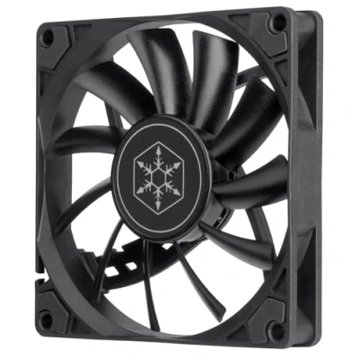 Image de SilverStone Technology 90234 SST AS90B Air Slimmer Ventilateur plat de 92mm à performances améliorées avec PWM