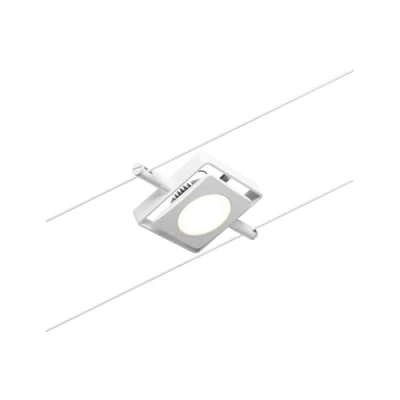Image de Paulmann 94423 Système câble LED spot MacLED CC incl. 1x4,5 watts extensible Blanc, Chrome métallique Métal 3000 K