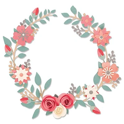 Image de Sizzix Matrice de découpe Thinlits set 6pcs 663862, Couronne Mariage Olivia Rose, Multicolore, Taille unique