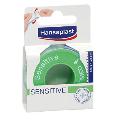 Image de Hansaplast Sensitive Fixierpflaster 5 m x 1,25 cm, 1 pc Pansement