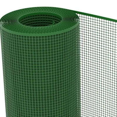 Image de TENAX Filet en Plastique Quadra 10 Vert 0,50x5 m, de Protection Multi Usages pour Balcons, Terrasses, Portails et Clôtures