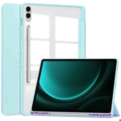 Image de imoshion Coque tablette rigide Trifold pour Samsung Tab S10 Plus / S9 FE 12.4 pouces Bleu clair Neuf