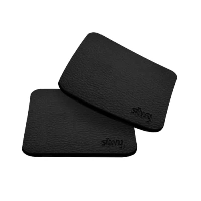 Image de Silwy Magnetic Gel Pad Coasters 8x8 cm noir