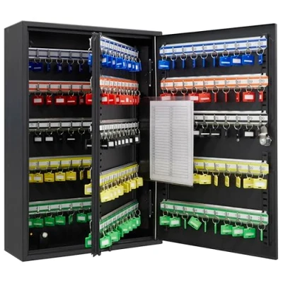 Image de ARREGUI PL200EN Armoire à clés 200 Crochets réglable Boite cléf Murale Verrouillage electronique IP65 Code programmage Placard pour Rangement de clefs 55 x 38 14 cm Noir