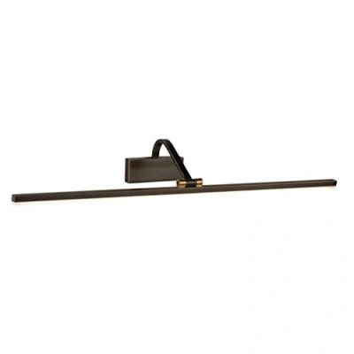 Image de Searchlight LED Picture Lights applique murale 70 x 11 cm 17W incl noir brossé or
