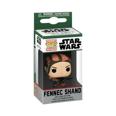 Image de Funko Pop! Keychain: Star Wars Book of Boba Fett Fennec Shand Wars: The Mini Figurine en Vinyle à Collectionner Porte clés Fantaisie Cadeau de Noël Idée