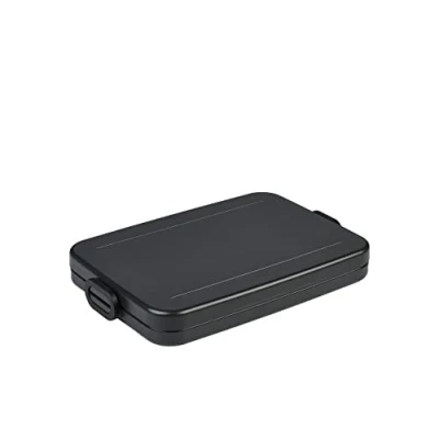 Image de Mepal Lunch Box Flat To Go For 2 Sandwiches or 4 Slices of Bread Snack &amp; Adults Nordic black