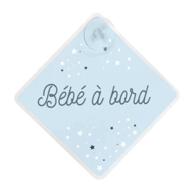 Image de THE REPLICANT Signalétique Bébéà Bord avec Ventouse/Dimensions : 19,5 x cm