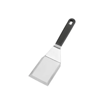 Image de Metaltex 204450038 spatule pour barbecue plancha, 4.5 x 7.8 27 cm, Argent/Noir