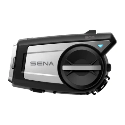 Image de Sena 50C Appareil de Communication Bluetooth et Caméra 4K, Sound by Harman Kardon, Intercom Mesh Intégré, Haut parleurs Microphone Premium