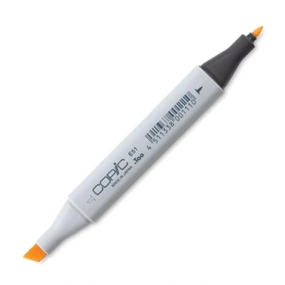 Image de COPIC Classic E51, Milky White, Twin Marker avec Une Pointe Moyenne et Fine