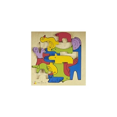 Image de BSM Puzzle en Bois Casse tête Le Zoo, E72511810, Multicolore