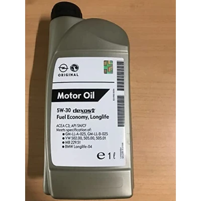Image de Opel 1942000 GM dexos2 5 W 30 Motoröle, 1 Litre