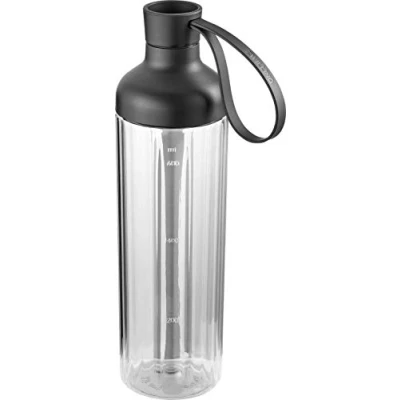 Image de ZWILLING Gourde et Shaker 2 en 1, Capuchon Inclus, Capacité : 600 ml, Transparent/Noir