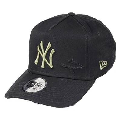 Image de New Era York Yankees 9forty A Frame Adjustable Cap Distressed Black/Olive One Size