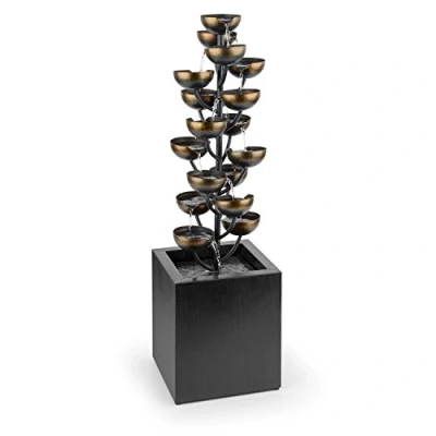 Image de Fontaine de jardin Blumfeldt Joshua Tree Cascade Electrique Métal 17 récipients Pompe 7 W