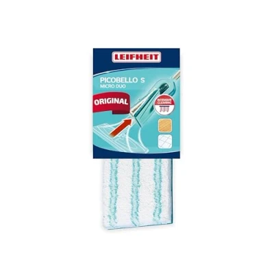 Image de Leifheit Housse de nettoyage micro duo pour lave sol Picobello S, rechange tous types sols, Serpillère lavable en machine à laver
