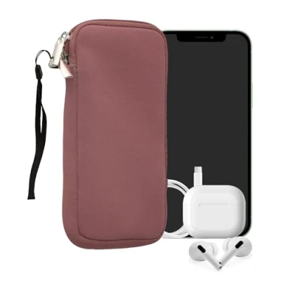 Image de kwmobile Housse Universelle Smartphone Pochette de Protection 17,2 x 8,4 cm pour téléphone Portable XL 6,7/6,8&quot; en néoprène Rose foncé