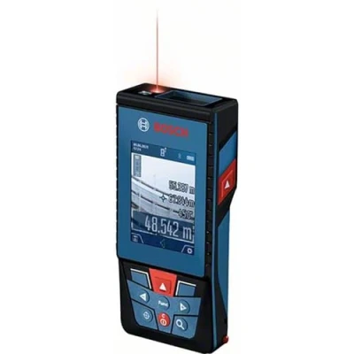 Image de Bosch Professional télémètre laser GLM 100 25 C (caméra intégrée, portée : jusqu’à m, robuste, IP54, ± 1,5 mm*, 3 piles AA, dragonne, housse)