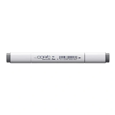 Image de COPIC Classic N 6, Neutral Gray No. Twin Marker avec Une Pointe Moyenne et Fine