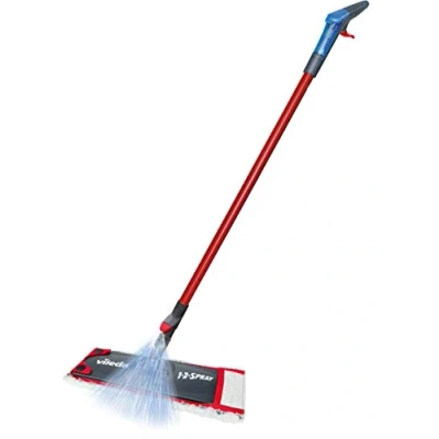 Image de Vileda 1 2 Spray balai vaporisateur, serpillère microfibre avec ne nécessite pas de seau, réservoir intégré, convient à tous les types sols, réutilisable