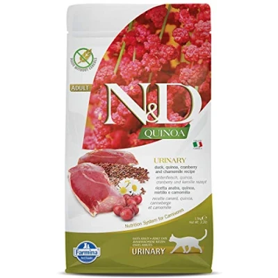 Image de N&amp;D Quinoa Urinary nourriture pour chats Canard 1,5 kg