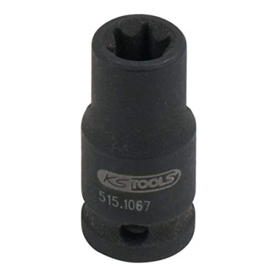 Image de KS TOOLS 515.1067 Douille à choc 25 E7 6,3 (1/4&quot;) Profilé en E, Torx extérieur
