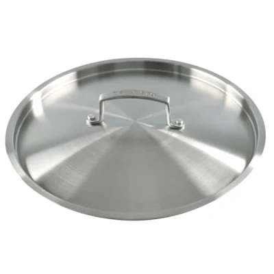 Image de KAMBERG Couvercle Ø24 cm en Acier Inoxydable 18/10 brossé Sans PFAS Tous feux dont induction et four 0008284
