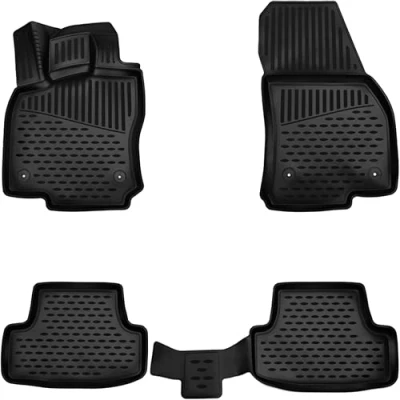 Image de ELMASLINE Lot de tapis en caoutchouc, design 3D, pour Mazda CX 30 2019 2024, bord extra haut