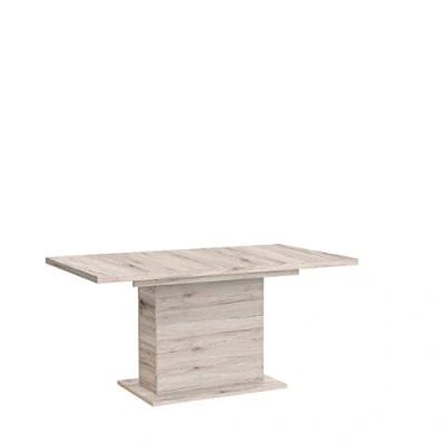Image de Forte Calpe Table à Manger avec rallonge synchrone et Insert intérieur, Extensible jusqu&#039;à Environ 200 x 90 cm, Bois Métal Plastique, Chêne sablé, 160 76 cm