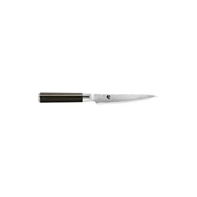 Image de KAI Shun Classic Couteau Utilitaire Japonais 15 cm avec Bordure Dentelée Damas 32 Couches Noyau VG MAX 61 (±1) HRC bois de pakka Fabriqué au Japon Forgé