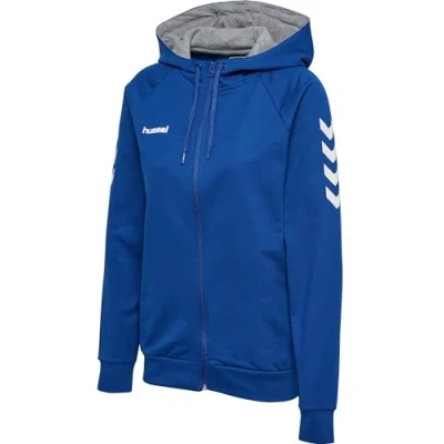 Image de hummel Femme Hmlgo À Zippé en Coton Sweat capuche, Bleu (True Blue.), XS EU