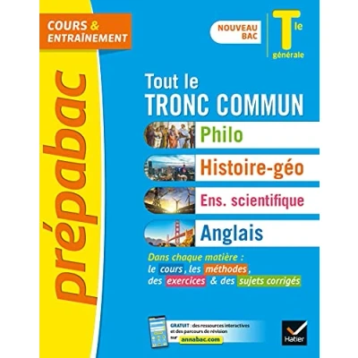 Image de Prépabac Tout le tronc commun Tle générale Bac 2023 (toutes les matières): Philo, Histoire Géographie, Enseignement scientifiq... Livre d’occasion
