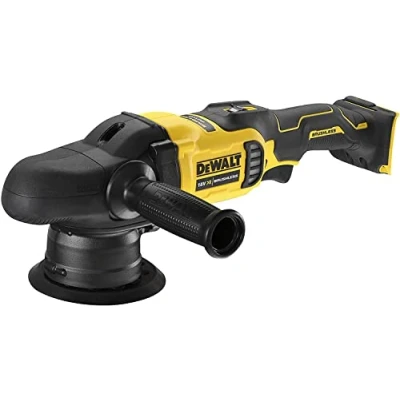 Image de DeWalt Polisseuse à double action XR 18V Brushless sans batterie ni chargeur, Jaune, DCM848N XJ