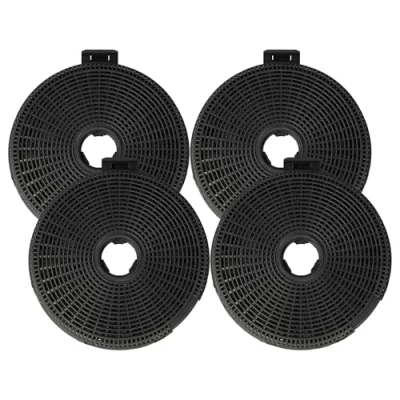 Image de vhbw 4x Filtres à charbon actif remplacement pour Teka 40078254, 61801236, 61801262, D1C, D4C hotte aspirante 20 cm
