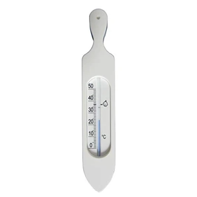 Image de TFA Dostmann 14.3018.02 Thermomètre de bain analogique sans BPA avec liquide mesure naturel Blanc 37 x 11 195 mm