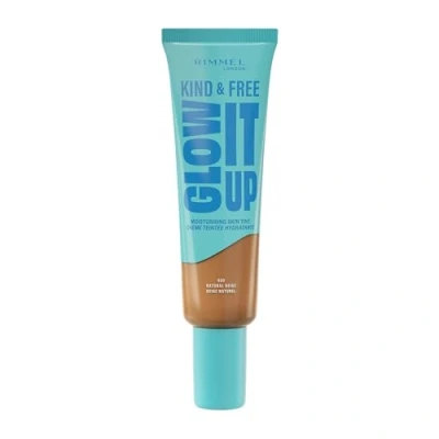 Image de Rimmel London Kind &amp; Free GLOW IT UP Moisturising Skin Tint, 400, Natural Beige, Soothes and Calms Sensitive Skin, Healthy Glow, All Day Hydration, 30ml