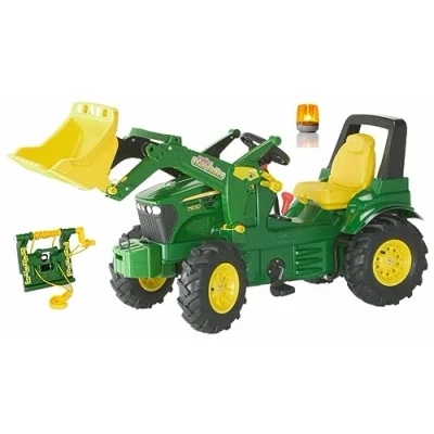 Image de ROLLY TOYS Véhicule RollyFarmtrac John Deere 7930 (Balise rotative, Chargeur Frontal, treuil, Enfants de 3 à 8 Ans, pneus pneumatiques) 710362, Vert, Petit